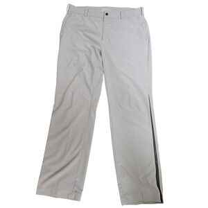 Nike Golf Tour Performance Pants Mens 34x30 Gray Flat Front‎ Stretch Trousers